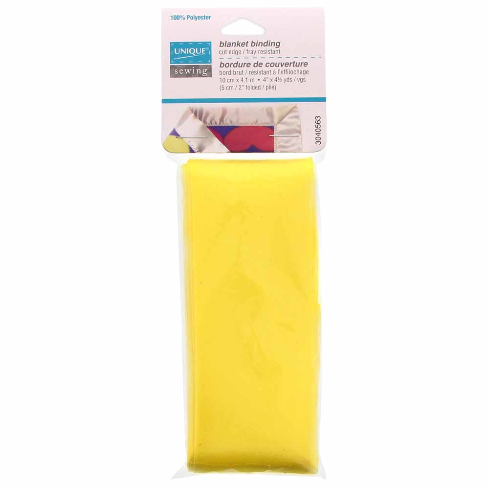 BLANKET BINDING 4 INCH - Lemon Yellow