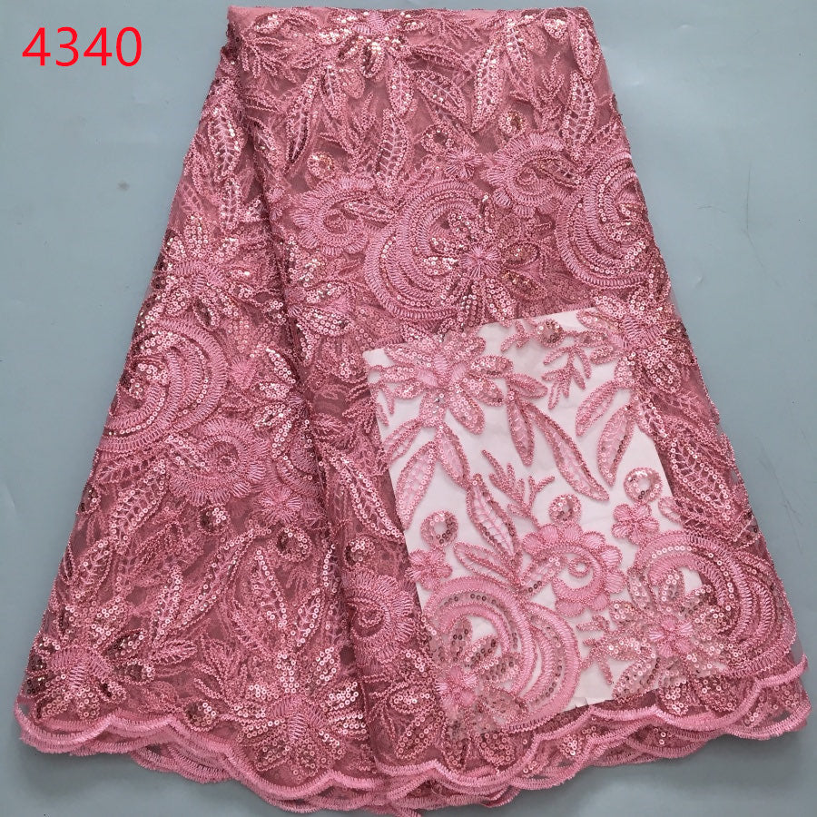 Lace - 4340 - Dusty Pink (PER/YARD)