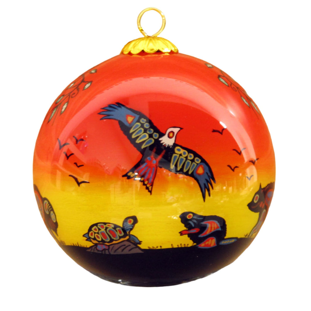 Seven Grandfather Teachings - Glass Ornament by Cody Houle