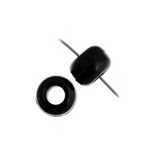 Load image into Gallery viewer, 9mm Crow/Pony Bead: Opaque Black Mini Bag
