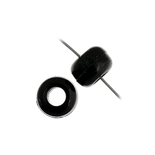 9mm Crow/Pony Bead: Opaque Black Mini Bag
