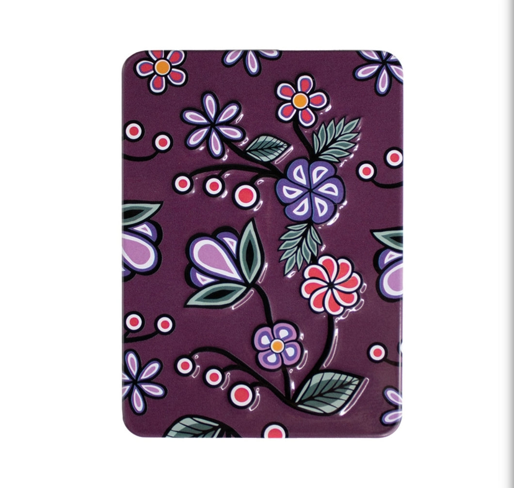 Embossed Metal Magnet - Ojibwe Florals by Storm Angeconeb