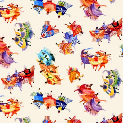 Shawl Dancers 32001 Cream