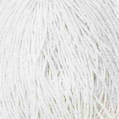 (Full Hank) Czech Seed Bead 11/0 Opaque White