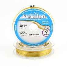 Load image into Gallery viewer, Flexalon 7 Strand, 0.48mm - Satin Gold
