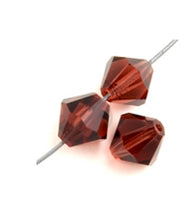Load image into Gallery viewer, Preciosa Rondelle 6mm Light Burgundy AB

