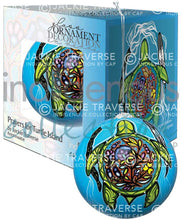 Load image into Gallery viewer, Prayers for Turtle Island - Glass Ornament by Jackie Traverse
