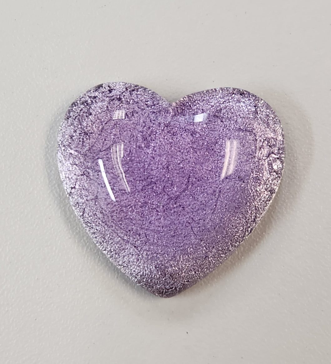 Foil Heart Cab- Light Purple (1 each)