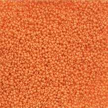 Load image into Gallery viewer, 11/0 Seedbead Chalk Dyed Solgel Orange
