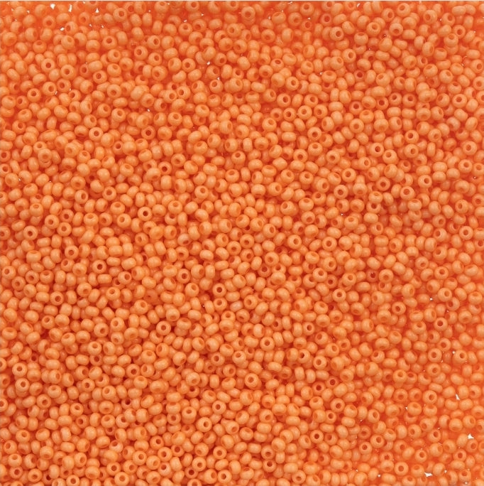 11/0 Seedbead Chalk Dyed Solgel Orange