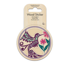 Load image into Gallery viewer, Wood Sticker - Hummingbird by Francis Dick
