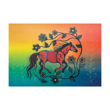 Load image into Gallery viewer, 3D Lenticular Art Card - Horse (Bebezhigooganzhii) by Storm Angeconeb
