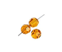 Load image into Gallery viewer, Preciosa 5in Strand Round 21pcs 6mm - Topaz
