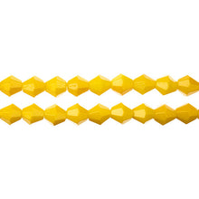 Load image into Gallery viewer, Bicone 2 Strand 7&quot;- 8mm Opaque Yellow
