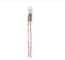 Load image into Gallery viewer, Bicone 2 Strand 7"- 4mm Transparent  Crystal with Half Copper Iris
