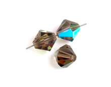 Load image into Gallery viewer, Preciosa Rondelle 6mm Black Diamond AB
