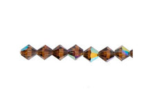 Load image into Gallery viewer, Preciosa Rondelle 6mm Smoke Topaz AB
