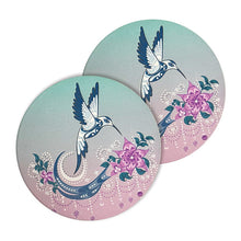 Load image into Gallery viewer, Ceramic Coasters (Set of 2) - Hummingbird by Deanna Samuel
