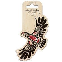 Load image into Gallery viewer, Wood Sticker - Eagle's First Flight by Ernest Swanson
