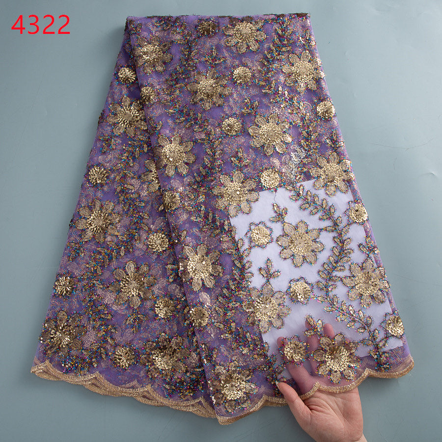 Lace - 4322 - Purple (PER/YARD)