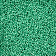 Load image into Gallery viewer, 11/0 Seedbead Chalk Sfinx Terra Dyed Bright Turquoise
