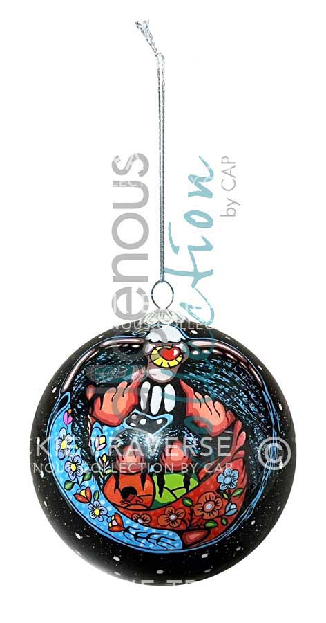 Blessed - Glass Ornament by Jackie Traverse