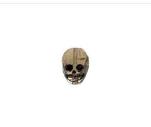Load image into Gallery viewer, Glass Skulls 13mm Blk Diamond/White Painted
