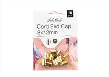 Load image into Gallery viewer, Cord End Cap 8x12mm (Gold)
