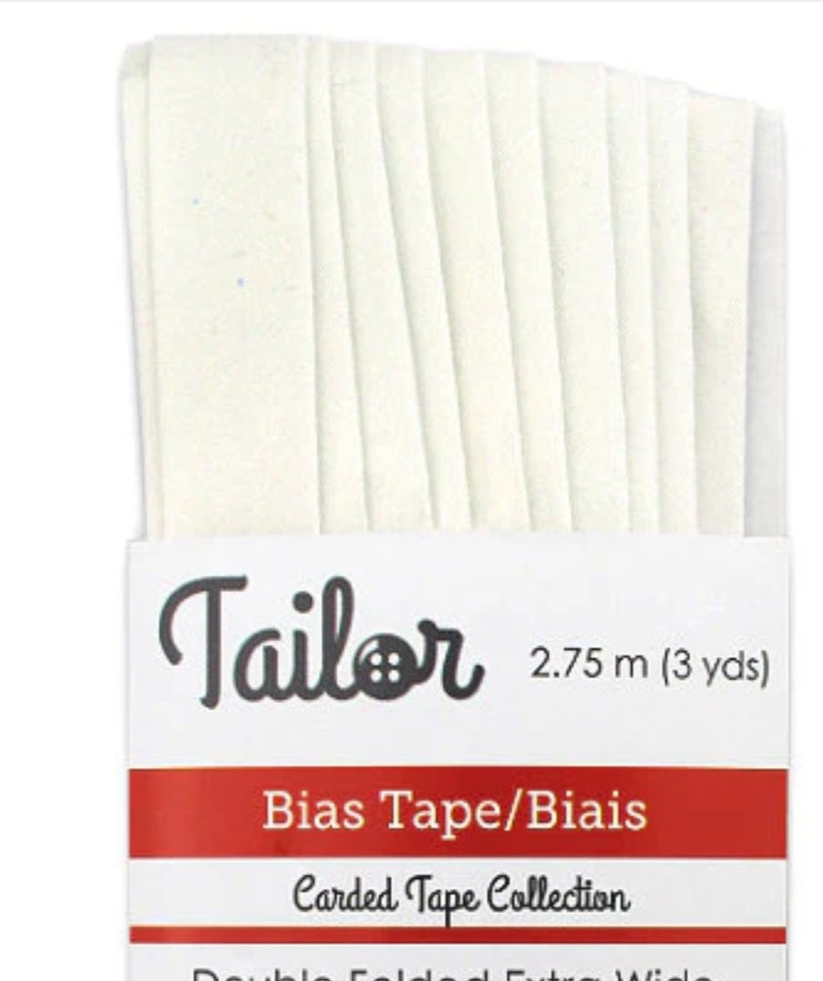 5/8” BIAS TAPE DOUBLE FOLD EXTRA WIDE - Ivory