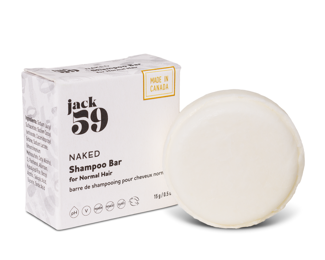 Travel Buddies Shampoo Bar- Naked (for Normal Hair)