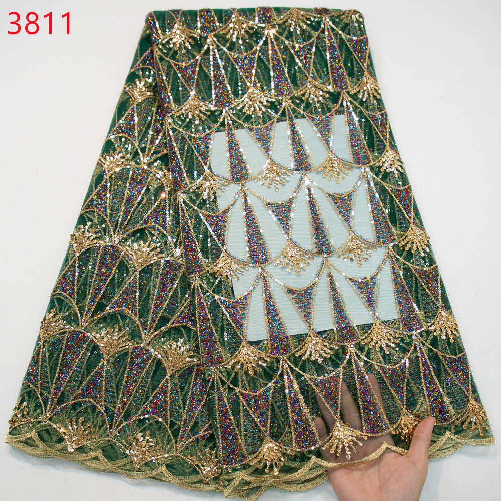 Lace - 3811 - Green (PER/YARD)