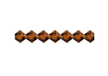 Load image into Gallery viewer, Preciosa Rondelle 6mm Smoke Topaz
