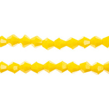 Load image into Gallery viewer, Bicone 2 Strand 7&quot;- 6mm Opaque Yellow

