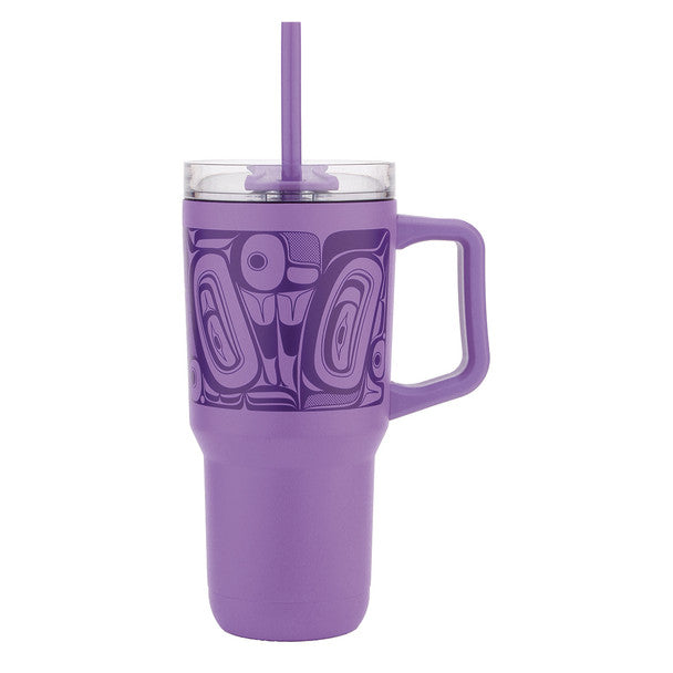 Insulated Tumbler with Straw (32oz) - Butterfly by Morgan Asoyuf
