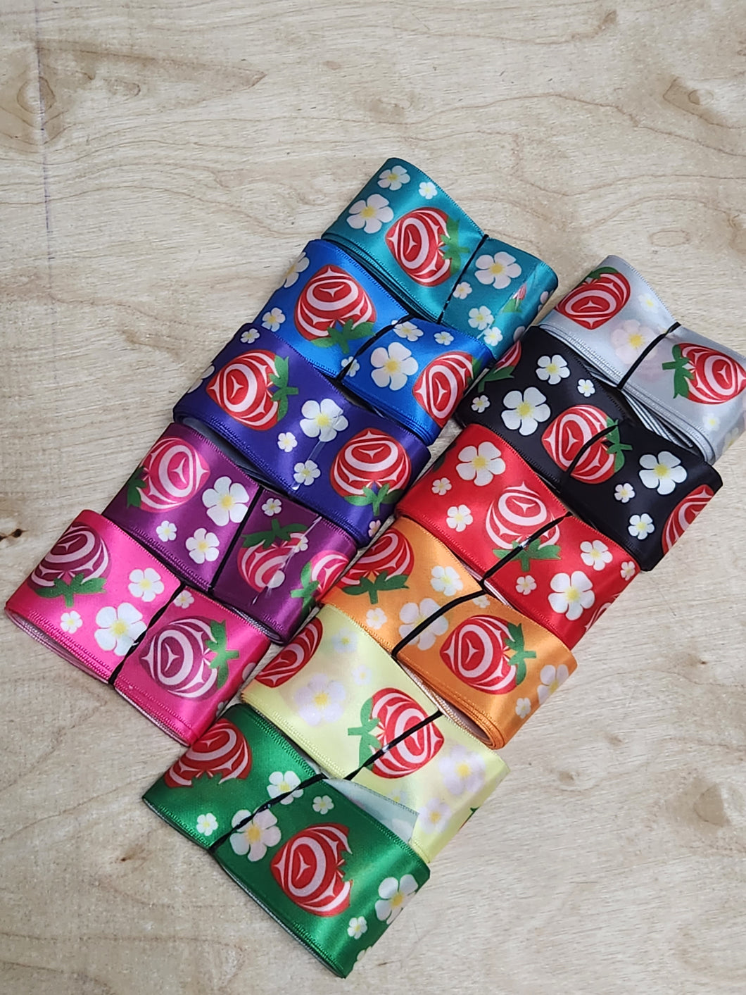 2m Bundle-Assorted Strawberry Ribbon