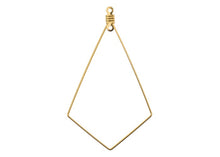 Load image into Gallery viewer, Earring Kite Diamond 34x56mm (Gold) 8Pcs
