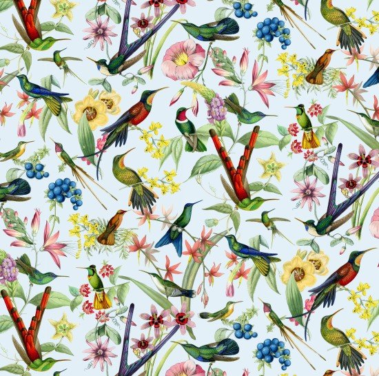 Hummingbirds Heaven M4915-Blue
