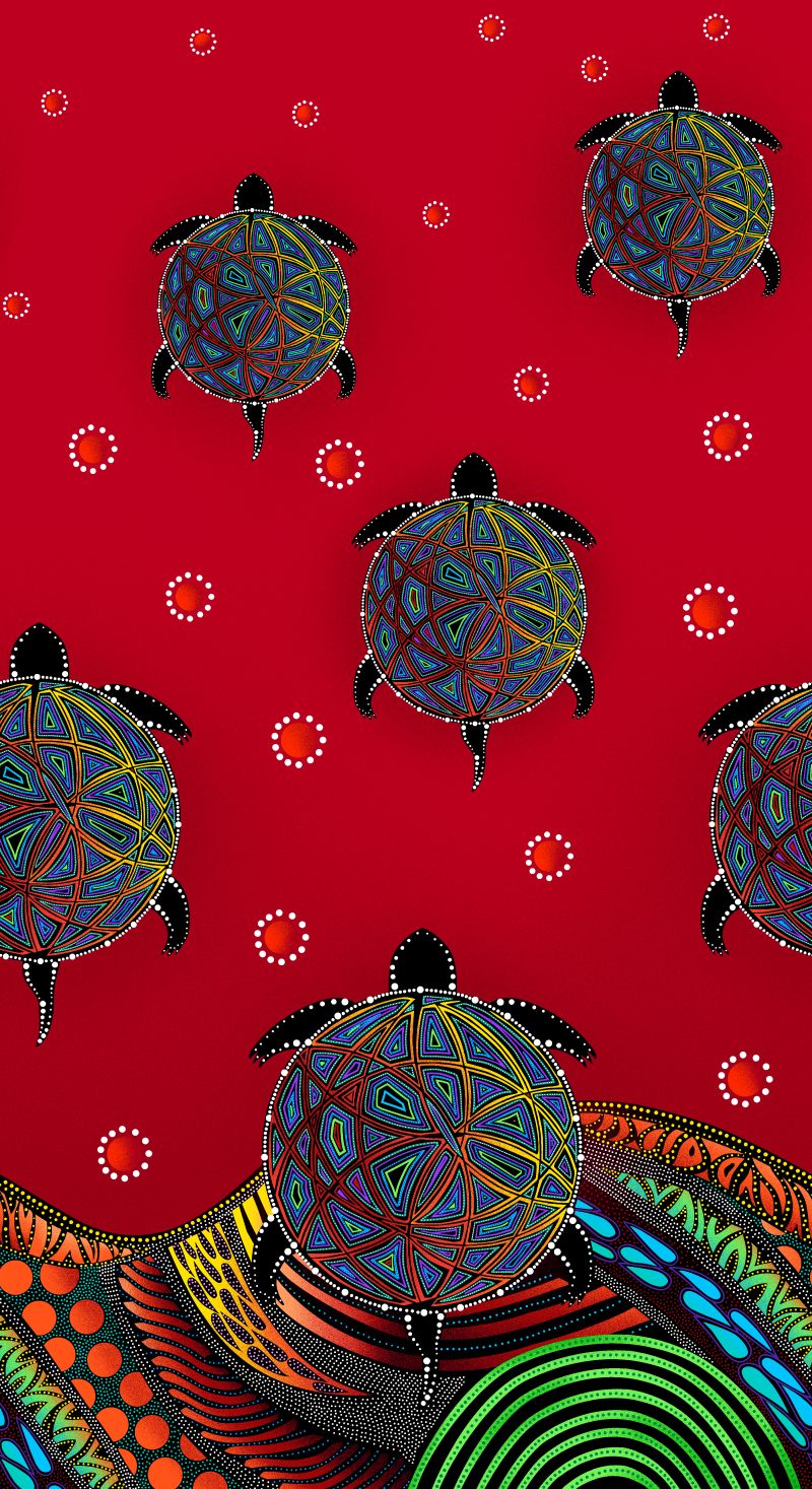 BA - 00011M Turtle - Red
