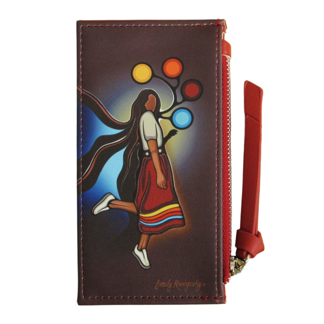 A Skirt with a Story Card Holder by Emily Kewageshig