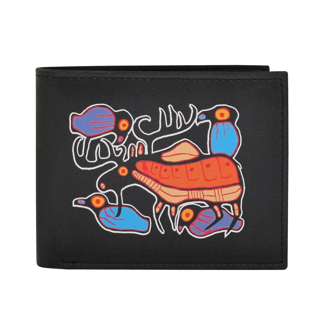 Moose Harmony Men's Wallet by Norval Morrisseau