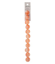 Load image into Gallery viewer, Resin Round Beads 7" Strand (15.8mm) - Orange
