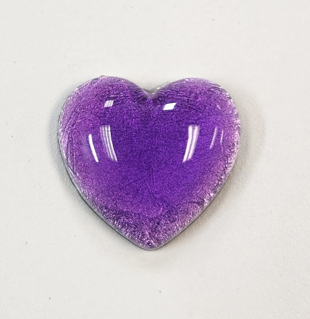 Foil Heart Cab- Dark Purple (1 each)