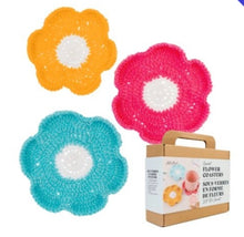 Load image into Gallery viewer, Crochet DIY Kit - Flower Coasters
