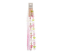Load image into Gallery viewer, Crystal Lane 7" Bead Strand- Flowers - Tulip Pink, Butterflies, and Rondelle Pink Mix
