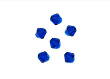 Load image into Gallery viewer, Bicone 2 Strand 7"- 6mm Transparent Dark Sapphire
