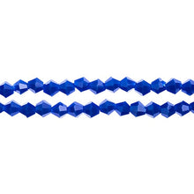 Load image into Gallery viewer, Bicone 2 Strand 7&quot;- 4mm Opaque Dark Sapphire
