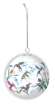Load image into Gallery viewer, Garden of Hummingbirds - Glass Ornament by Richard Shorty
