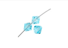 Load image into Gallery viewer, Preciosa Rondelle 6mm Aqua Bohemica
