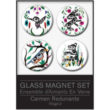 Load image into Gallery viewer, Glass Magnet Set- Carmen Redunante - Nisga'a
