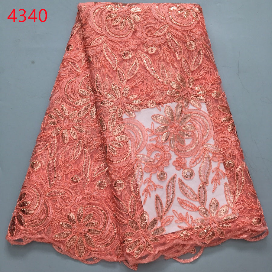 Lace - 4340 - Peach (PER/YARD)